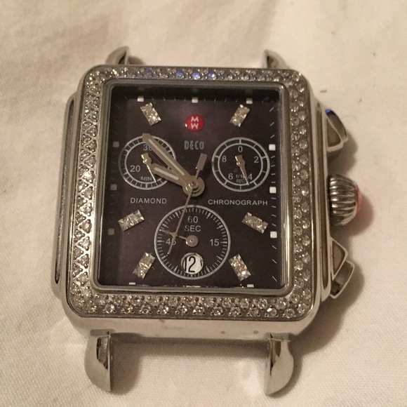 Michele Deco Diamond, Black Diamond Watch - Picture 2 of 4